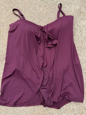 Ralph Lauren Women's Plum Fly Away Swimsuit Women’s 22